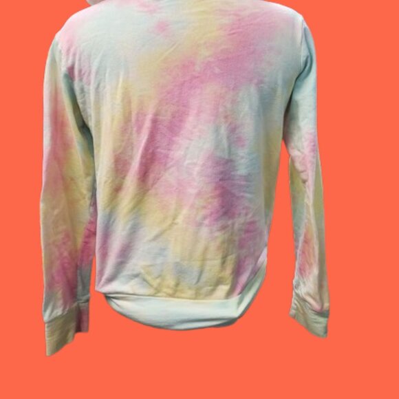 Pastel Tie Dye Zipper Hoodie - Picture 4 of 7